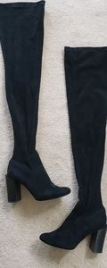 Stretchy Fabric Thigh High Boots